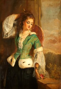 緑のジャケットを着た女性の肖像、1890